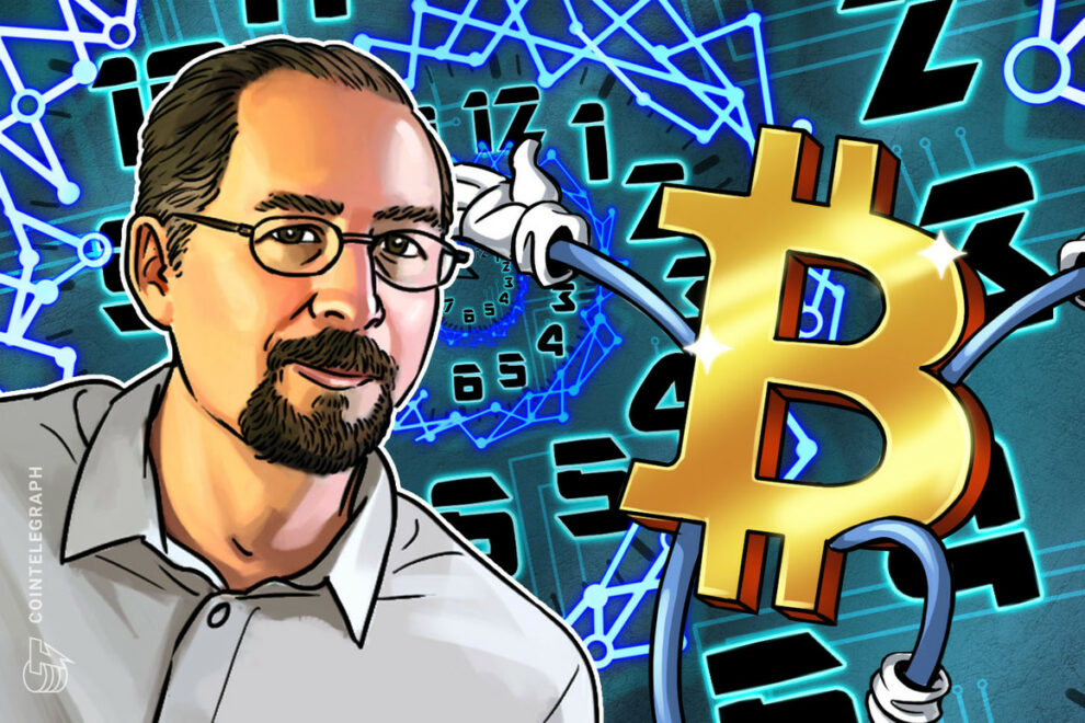 El CEO de Blockstream, Adam Back, habla de Bitcoin durante un juego de Jenga