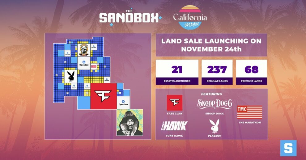 The Sandbox Game lanza venta de terrenos con las mejores marcas y celebridades