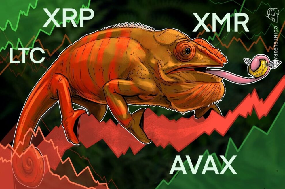 XRP, LTC, XMR y AVAX muestran signos alcistas mientras Bitcoin lucha por mantener $ 28K