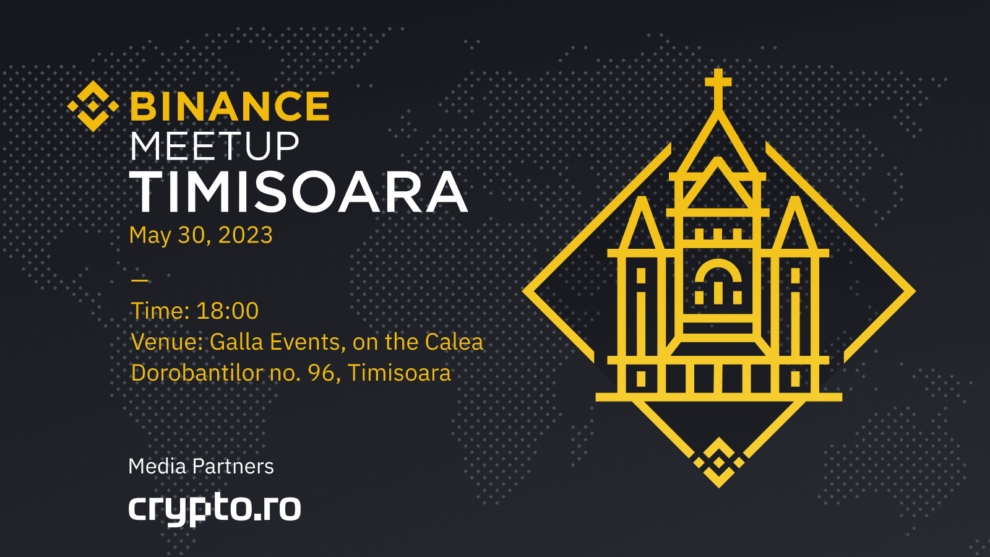 Crypto.ro y Binance presentan la tercera reunión de Binance en Rumania, que tendrá lugar en Timisoara